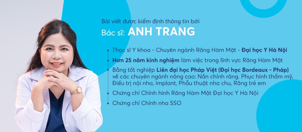 Profile nha sĩ đối tác Zenyum Anh Trang